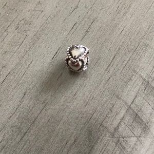 Pandora Sterling Silver Hear Spacer Charm